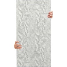 Aesco Tink 3D Kendinden Yapışkanlı Duvar Kağıdı Yeni Nesil Akustik Keçe Panel Desenli 52X98 cm (Beyaz, 10 Adet 5 M²)