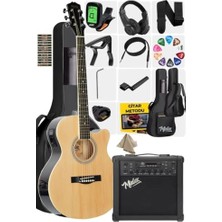 Aesco Midex XC-300XNT-AMP Profesyonel Amfili Elektro Akustik Gitar