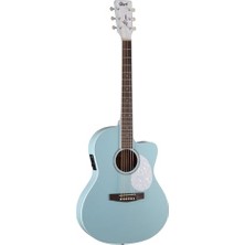 Aesco Cort Jade Skop Akustik Gitar Açık Gözenekli Gökyüzü Mavisi Mat