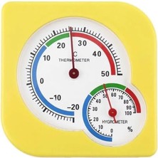 Aesco Analog Ekran Sıcaklık ve Nem Ölçer Termometre - Oda Termometresi (Masaüstü Veya Duvara Takılabilir)