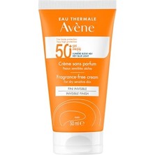 Aesco Eau Thermale Avene Cream Spf 50+ Kuru Ciltler Için Güneş Kremi Yüksek Koruma ve Nemlendirici Etkili 50 ml