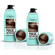 Aesco L’oréal Paris 2'li Magic Retouch Beyaz Dipleri Kapatıcı Sprey - Kahverengi (75 Ml)