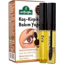 Aesco Arifoğlu Kaş - Kirpik Bakım Yağı 20ML | 10ML Kaş Lip Kapak +10ML Kirpik Rimel Kapak Olarak – Eyebrow And Eyelash Care Oil With Separate Applicators For Brows And Lashes