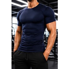 Sapeur Erkek Premium Dar Compression Tişört - Esnek ve Nefes Alan, Spor & Günlük Tişört