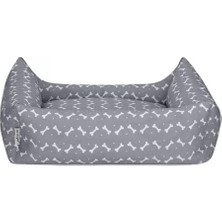 Aesco Uniform Bone Gri-Beyaz Köpek Yatağı M 60X70CM          [enerji Sınıfı A]
