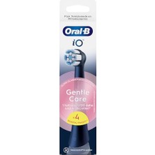 Aesco Oral-B Io Gentle Care Siyah Diş Fırçası Yedek Başlığı 4 Adet