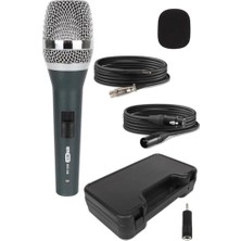 Aesco RST-350 Profesyonel Dinamik Cardioid Kablolu El Mikrofonu Kaliteli (Çanta ve Full Set)