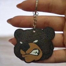 Alaswan Bear Sevimli ve Sinirli Figür Ayı Karakter Anahtarlık