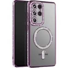 Lims Store Newface Samsung Galaxy S26 Ultra Joke Simli Magneticsafe Kılıf - Derin Mor