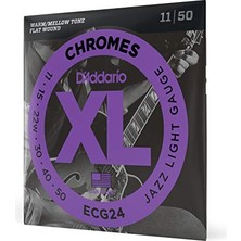 Aesco ECG24 Chromes Elektro Gitar Teli (11-50)