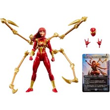 Aesco Spider-Man  Legends Serisi Magic: The Gathering Mary Jane Watson (Demir Örümcek), 15,5 cm Aksiyon Figürü ve Özel Folyo Koleksiyon Kart Oyunu Ticaret Kartı