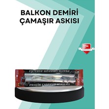 Orvessa Beyaz Kare Küpeşte Uyumlu Balkon Çamaşır Askısı Çamaşır Kurutmalık