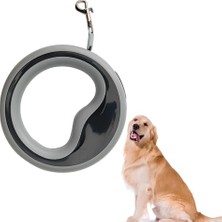 Aesco Kanjı Otomatik Köpek Gezdirme Tasması – Gri | 2.5 Metre Geri Çekilebilir Plastik Tasma – Ergonomik Tutma Saplı, Güçlü Metal Kancalı, Küçük ve Orta Irklar Için Uygun | Yürüyüş & Eğitim Için