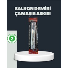 Orvessa Balkon Demiri Uyumlu Kare Demir Çamaşır Askısı, Dayanıklı ve Güvenilir Çamaşır Kurutmalık