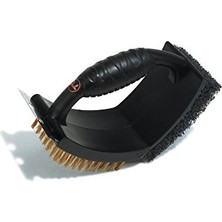 Aesco QP43 V-Şekilli Plastik Izgara Fırçası Pad ve Kazıyıcı ile