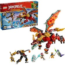 Aesco LEGO Nınjago Wyldfyre'ın Dönüşen Ejderha Robotu 71868 | 9 Yaş ve Üzeri Çocuklar Için Wyldfyre ve Asit Canavarı Dahil Minifigürler Içeren Oyuncak Yapım Seti, Hediye Fikri (821 Parça)