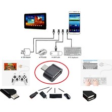 USB To Micro USB Ye Dönüştürücü  Klavye Mouse Joystick Telefona Bağlama