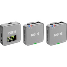Aesco Røde Wireless Go (Gen 3) - Üçüncü Nesil, 32-Bit, Çift Vericili, Kayıt Özellikli Kablosuz Mikrofon Seti (Taş Rengi)