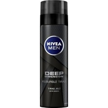 Aesco Nıvea Men Erkek Tıraş Jeli Deep Dimension 200ML, Maxx Tech, Aktif Karbon, Kaygan Tıraş Deneyimi