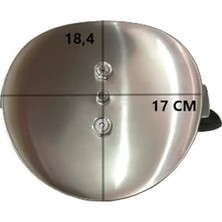 Aesco Süper Kalite Paslanmaz Çelik Düdüklü Tencere Kapağı 3.5 Litre ve 5 Litre 18.5 Cm, KVN20322