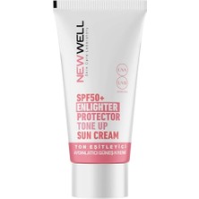 Aesco New Well Ton Eşitleyici Yüksek Koruma Etkili Güneş Kremi | Aydınlatıcı Etkili Spf 50+ | Uva/uvb Korumalı Pembe Yüz Güneş Kremi 50 ml