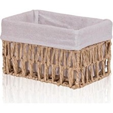 PremiumPort Orvessa Küçük Hasır Organizer Sepet ile Kompakt Düzen 22X14X13 cm