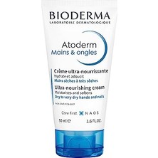 Aesco Bioderma Atoderm Hand & Nail Cream El Kremi Kuru Cilt Onarıcı Nemlendirici, Güçlendirici Etki Shea Yağı 50 ml