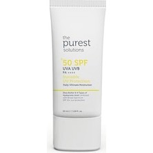 Aesco The Purest Solutions, Yüksek Koruma ve Nemlendirici Etkili Güneş Koruyucu Krem Spf 50, 50 ml