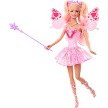 Aesco Barbie Peri Kızı Bebek, Oyuncak Değnek ve Moda Aksesuarları, Renk Değişimi Özellikli Kanat ve Kıyafetler, Masal Teması, JCP76