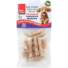 Aesco Tavuklu Lokmalık Munchy 6 Santimetre 12'li Köpek Ödül Sı
