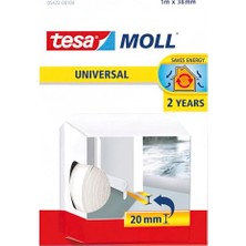 Aesco Mollgenel Amaçlı Kapı-Zemin Arası Köpük, Beyaz, 1m x 38MM