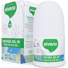 Aesco Siveno %100 Doğal Roll-On Aloe Vera Deodorant Ter Kokusu Önleyici Bitkisel Lekesiz Vegan 50 ml