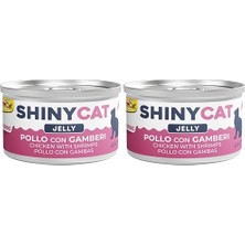 Aesco Shinycat Konserve Kedi Sı - Tavuklu Karidesli 70 gr 2li Paket