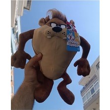 Aesco 30 cm Lisanslı Ithal Tazmanya Canavarı Peluş Oyuncak – Looney Tunes Koleksiyonluk Orijinal