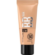 Aesco Maybelline New York Fit Me Nude Cilt Bakımı Etkili Nemlendirici SPF50 Bb Krem - 40