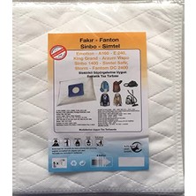 Aesco Fakir - Fantom - Sinbo - Simtel ile Uyumlu Elektrikli Süpürge Sentetik Toz Torbası (5 Adet)