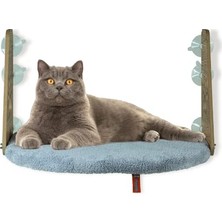Aesco Pugalo Cam Yatağı Vantuzlu Kedi Cam Yatağı Pugalo Vantuzlu Yatak (Gri)