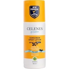 Aesco Celenes Herbal Spf 50+ Çocuk Güneş Koruyucu Losyon Sprey (150 Ml)