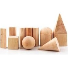 Aesco Geometrik Cisimler Ahşap 19 Parça GNSRKFAZ3284
