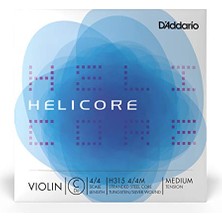Aesco Helicore 4/4 Boy Keman Ipi - Gümüş Yara C String - H315 4/4m - Sadece C String - Orta Gerilim