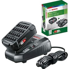 Aesco Bosch Home And Garden 18 Volt Akü ve Al 1830 Cv Şarj Cihazı Başlangıç Seti, 2.5 Ah Akü, 300L/SAAT Debi, 0.365 kg