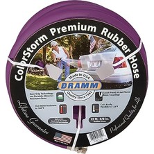 Aesco 17006 Colorstorm Kauçuk Bahçe Hortumu, 5/8" X50', Berry