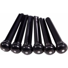 Aesco MS021B6 Akustik Gitar Pimi 6 Lı Set Siyah
