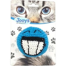 Aesco Amigurumi Kedi Oyuncağı Mavi Emoji