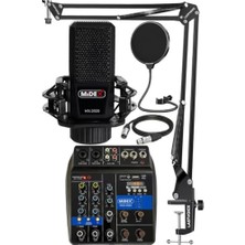 Aesco Midex MX-2020 Solo Mix Condenser Mikrofon ve Kayıt Mixer Seti