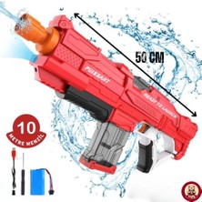Aesco Su Tabancası Şarjlı Elektrikli Su Emiş Yapabilen Otomatik Taramalı 10 Metre Menzilli 50 cm Büyük Boy 540 ml Kapasiteli