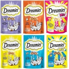 Aesco Dreamies Kedi Ödül Sı Karışık Paket 6X60GR