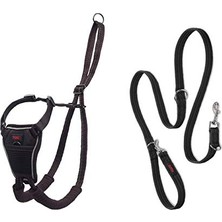 Aesco No Pull Yemek Takımı ve Antrenman Tasması Kombi Paket, Stop Dog Pulling On Walks With , Includes Medium  No Pull Harness And Double End Lead