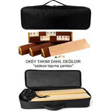 Orvessa Portatif Okey Taşıma Çantası, Suni Deri ve Fermuarlı Model Pazar Arabası & Çantası