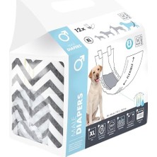 Aesco Dıapers Erkek Köpekler Için Külot (Xl) 12Lİ